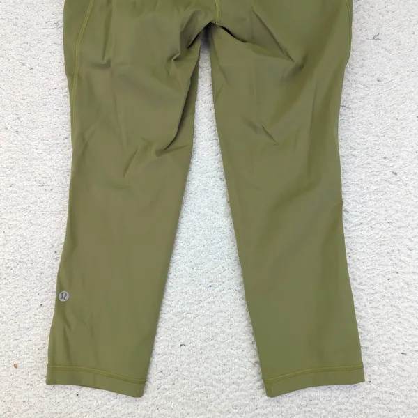 Lululemon Swift‎ High Rise Crop 21" Green Yoga Workout Leggings Women's 6 W6CBKS - Image 6