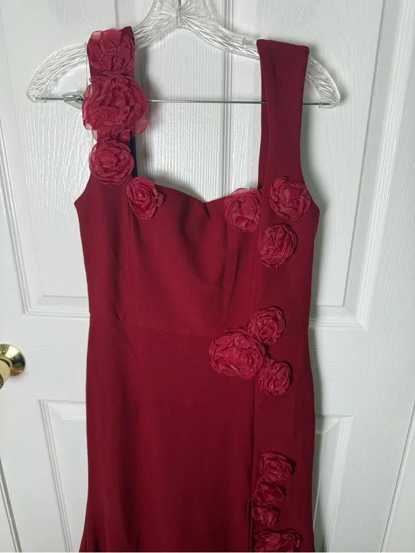 Elliatt Evanora Floral Gown in Red L - Image 4