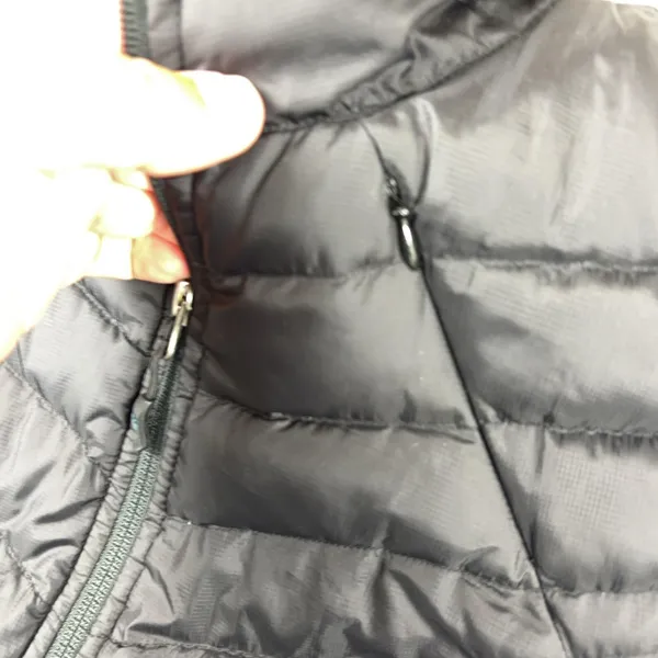 Athleta Jacket Womens Small Black Goose Down Puffer Full Zip Hiking Quilted - Image 6