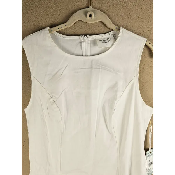 NWT Hyacinth House‎ Tuckernuck Womens White Sleeveless Dress Medium - Image 3