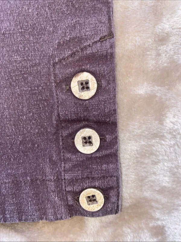 Patagonia Brown Capris with wood buttons - Image 3