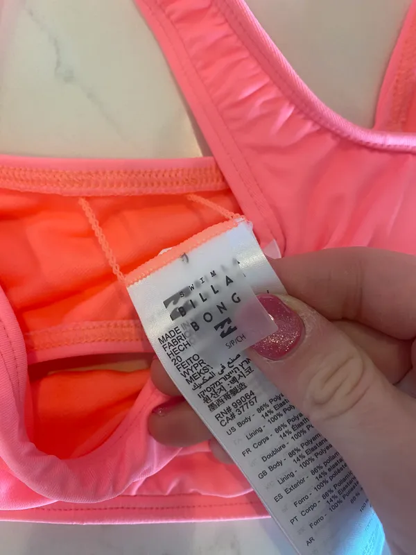 Billabong Pink Bikini Top - Image 7