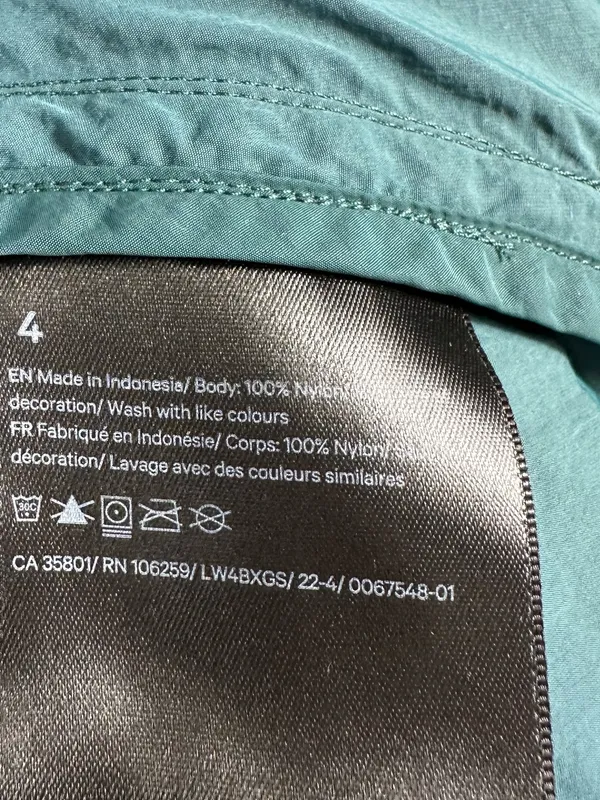 Lululemon Evergreen Cropped Full-Zip Hoodie Size 4 Green Jasper Wild‎ Indigo - Image 12