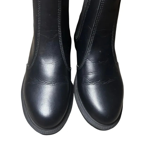 DR. MARTENS Black Vegan Flora Chelsea Slip On Boots Women’s Size 5 - Image 7
