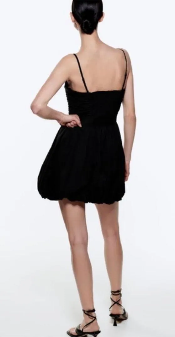 Zara Mini Black Dress - Image 3