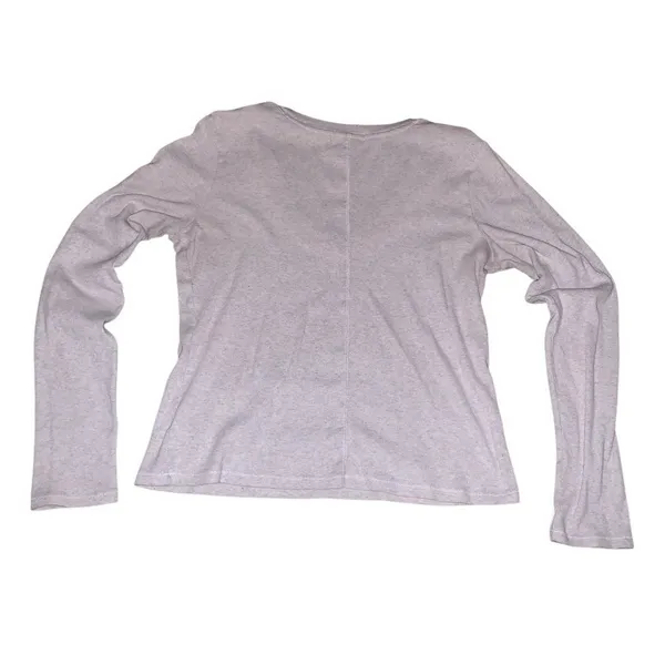 Z‎ Supply Ribbed Scoop Neck Top Womens XL Heather Grey Long Sleeve Minimalist - Image 3