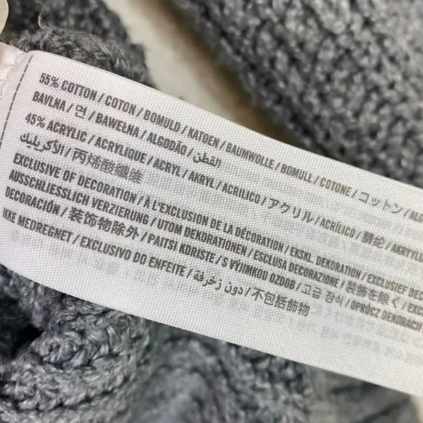 Abercrombie Grey Knit Crew Neck Sweater - Image 5