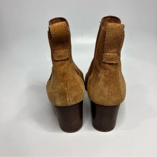 Madewell the Regan Boots pull on suede cognac‎ size 8 - Image 5