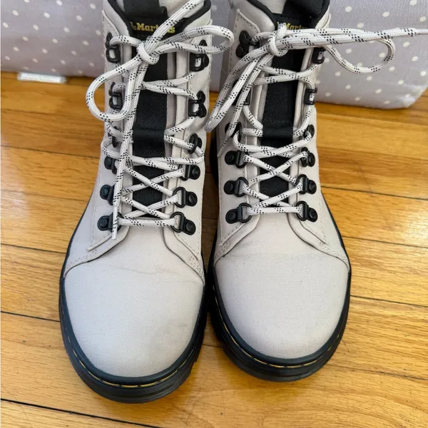 Dr. Martens Women's Beige Combat Boots - Image 3
