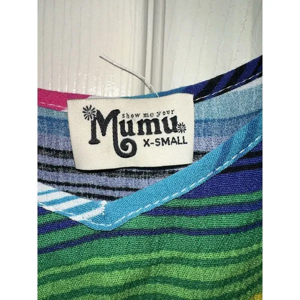 Show Me Your MuMu‎ serape party romper Sz X Small - Image 6