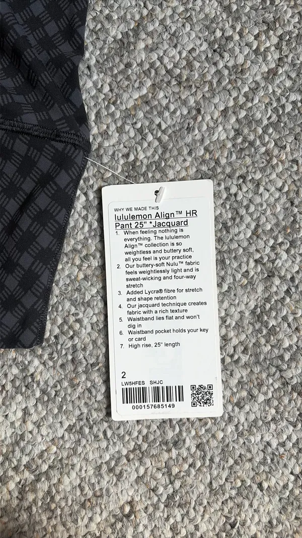 Brand new lululemon align jacquard pants size 25” - Image 7