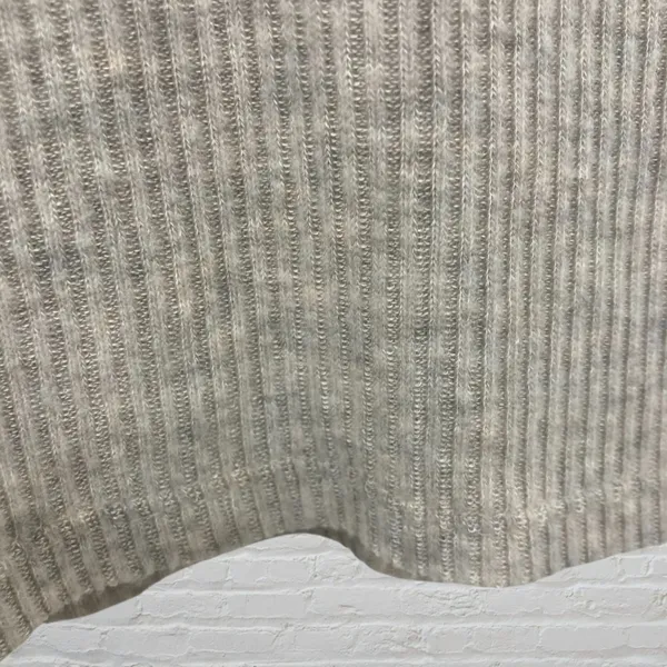 Feel The Piece Oatmeal Sleeveless Knit Turtleneck Top M/L Ribbed Luxe Boho - Image 4