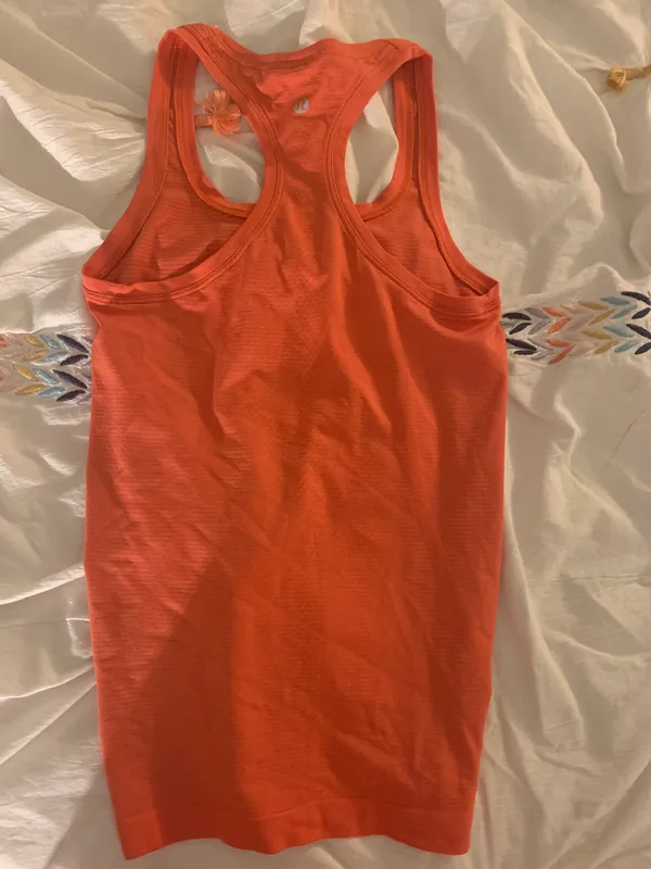 Lululemon Orange Racerback Tank - Image 3