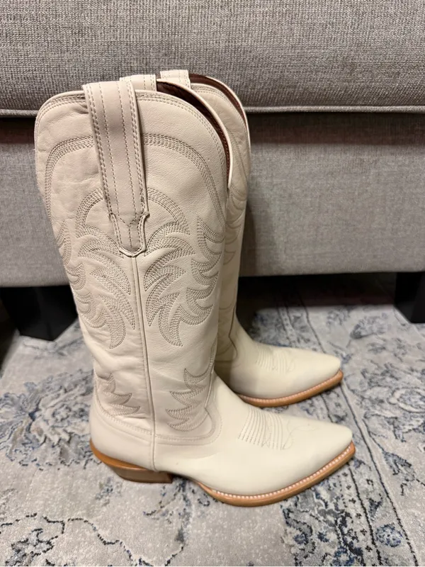 Tecovas The Annie Boots in Bone Size 7.5 - Image 4