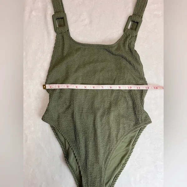 AERIE Crinkle Cheeky One Piece Bathing Suit Swimming NWT Women’s S - Image 3