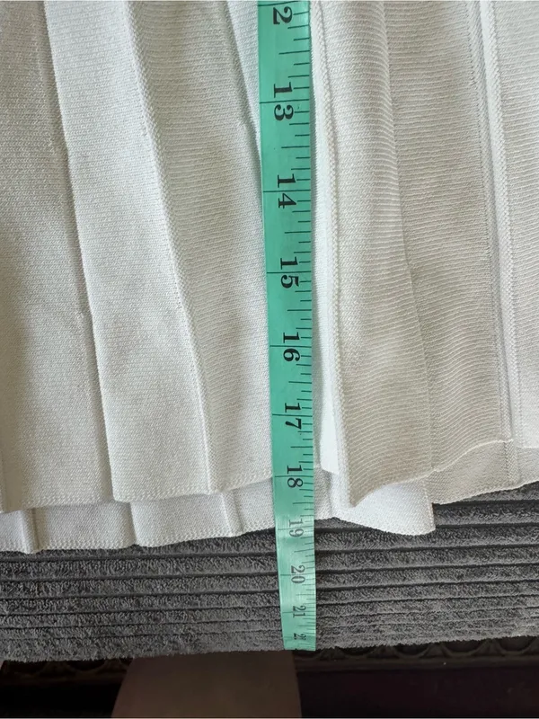 NWT Women’s XL White Pleated Skirt A New Day - Image 5