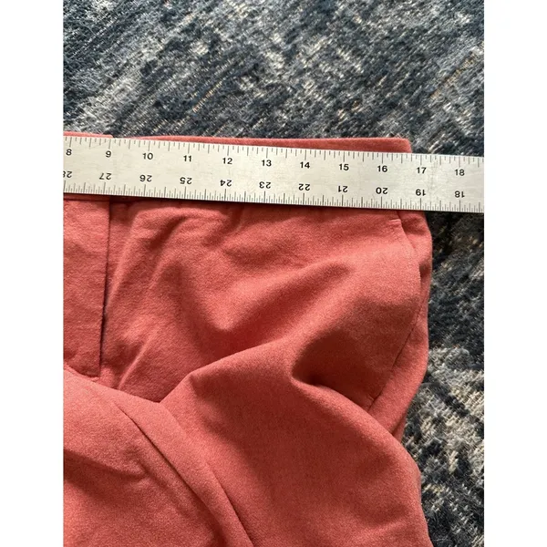 J.Crew Favorite Fit Wide Leg Trousers Salmon Cuffed Wool Size 10 Career Corpcore - Image 5