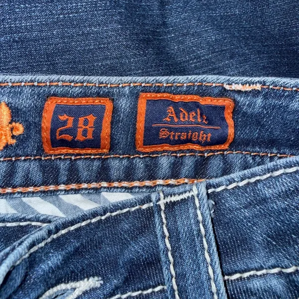 Rock‎ Revival Adele Straight Jeans Womens 28 Blue Excellent Embellished - Image 2