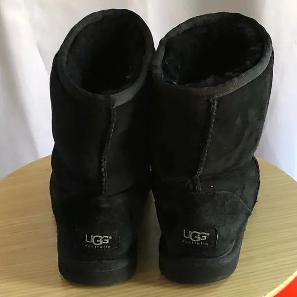 UGG black suede short boots size 5 - Image 4
