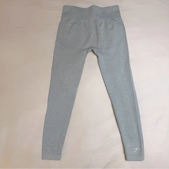 Gymshark Vital Seamless Leggings Washed Jade Marl Medium Athletic Activewear - Image 5