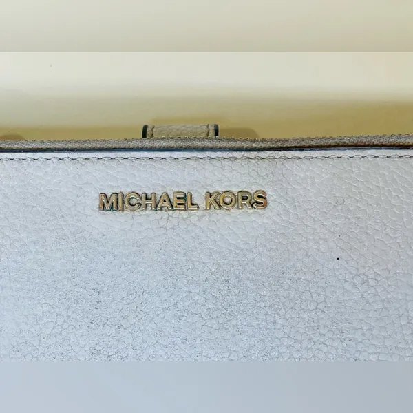 Michael‎ Kors Adele Double Zip Gold Tone Wristlet Wallet - Image 3