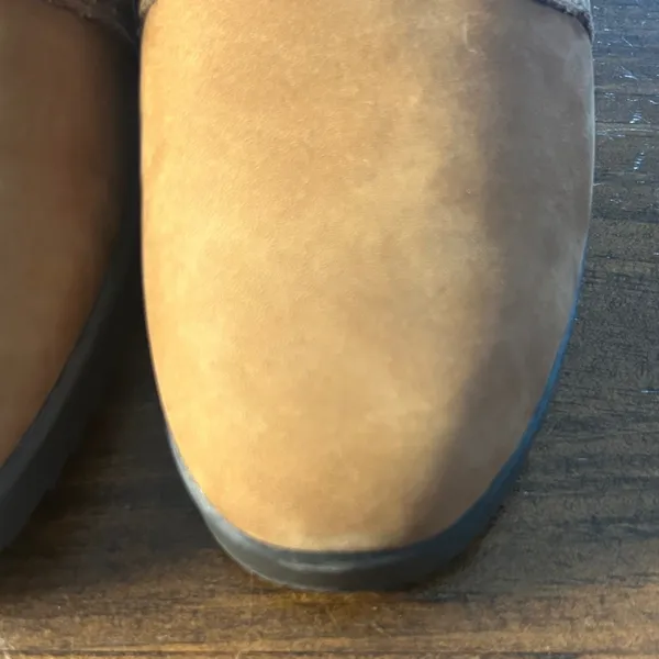 Dr. Scholls Donna Oxford Shoes 7W Tan Lace Up Nubuck Comfort Preppy Academia - Image 5