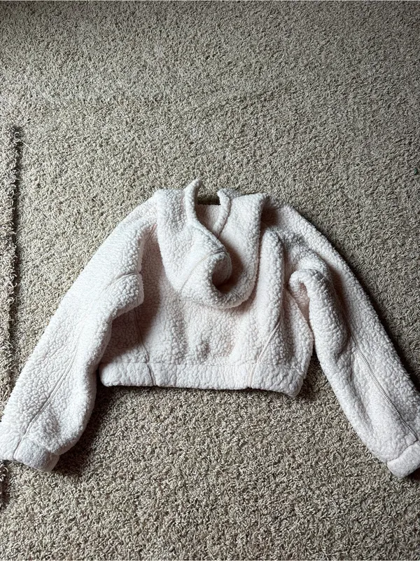 wild fable Cream Sherpa Puffer Jacket - Image 3