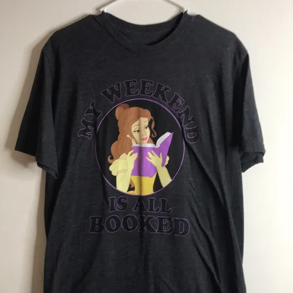 Beauty & Beast T-Shirt Belle Weekend All Booked Disney Size large - Image 2