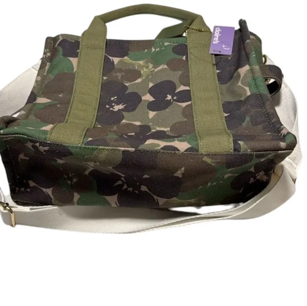 Camouflage Crossbody Tote‎ Bag Green - Image 8