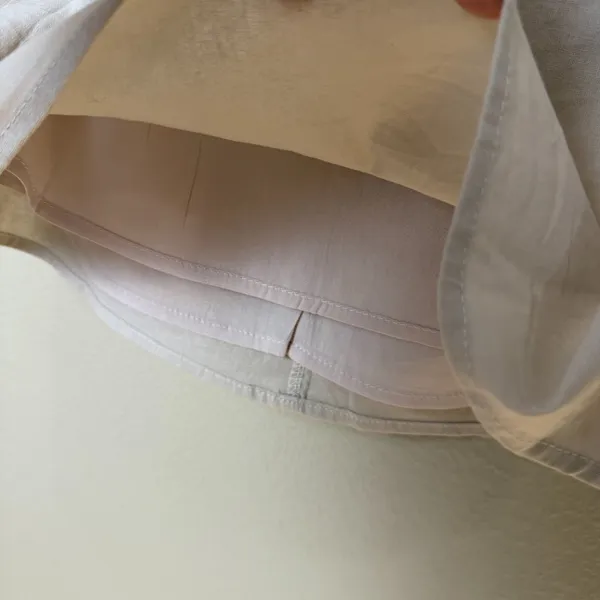 PRINCESS POLLY New Cariss Linen Blend Mini Skirt Beige Tan Size 4 - Image 5