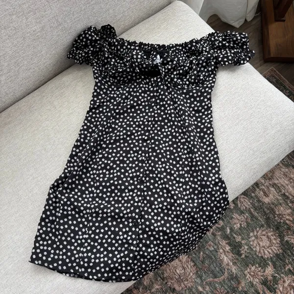 Princess Polly Summer Mini Dress Floral Sundress Ruffle Sweetheart Bustier US 6 - Image 3