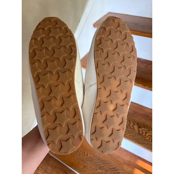 Blondo Callen Waterproof Suede Sneakers Cream Sand Low Top Star Sole Womens 11M‎ - Image 6
