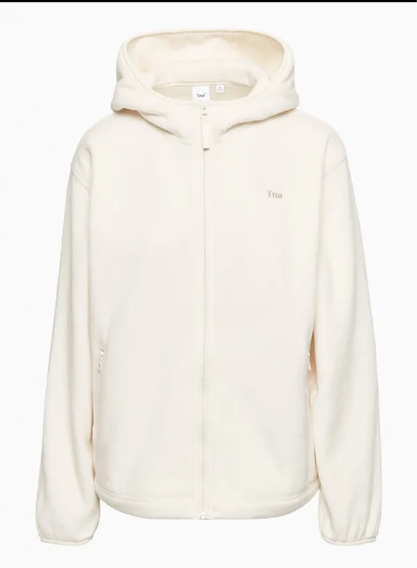 Aritzia Tna Sno Polar Oversized Fleece Zip Hoodie (S) - Image 8