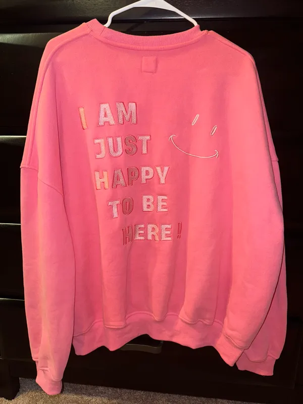 Sunkissed Coconut Oversized Graphic Sweatshirt Pink Size XL - Image 5