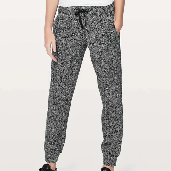 Lululemon‎ Black White Speckled Ready To Rulu pants - Image 2