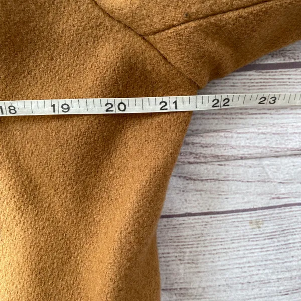 women 6 wool blend fully lined button up pea coat w/front pockets - Image 8