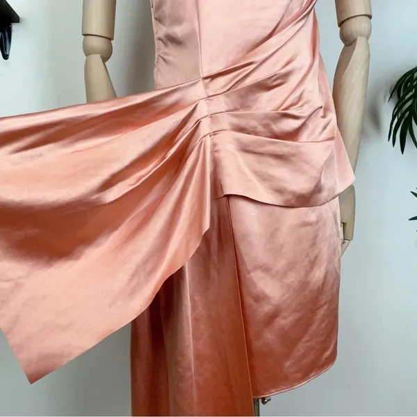 Elliatt Wanda One Shoulder Satin Cocktail Dress Wedding Guest Bridesmaid Party - Image 6