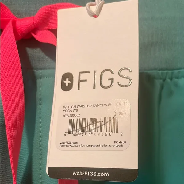 Women New Figs High Waisted Zamora Yoga Jogger Scrub Pant Surgical Green 5XLR - Image 3