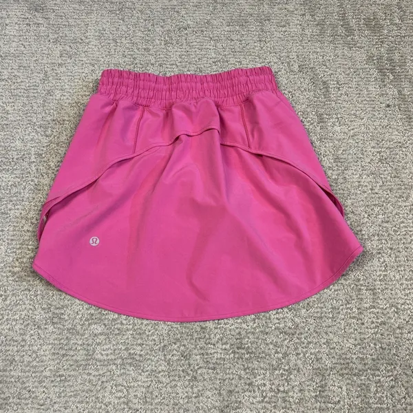 Lululemon Hotty Hot Skirt Womens 2 Tennis Pickleball Sonic Pink Skirt W8AEPR - Image 4