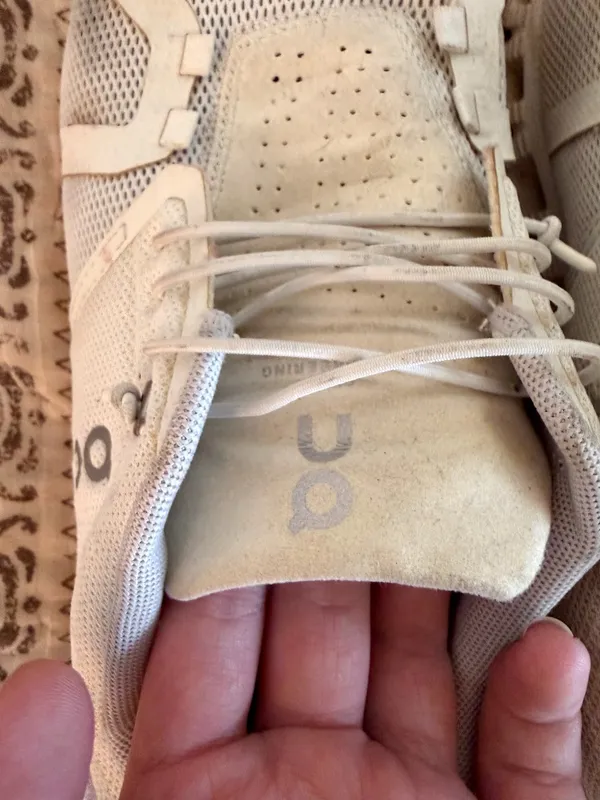 On Cloud 5 in All White, women's size 9.5 White - Image 3