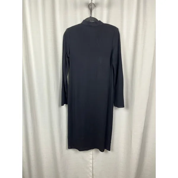 Misook Black Shift Long Sleeve Midi Dress Sz.XS - Image 7
