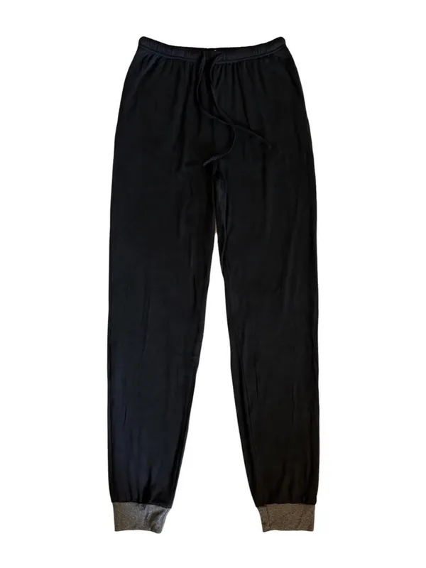 NWT Ekouaer Black Pajama Set Size Small Long Sleeve Lounge Set - Image 5