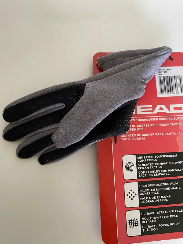 Head Touch Screen Gray Running Glove Size M - Image 7