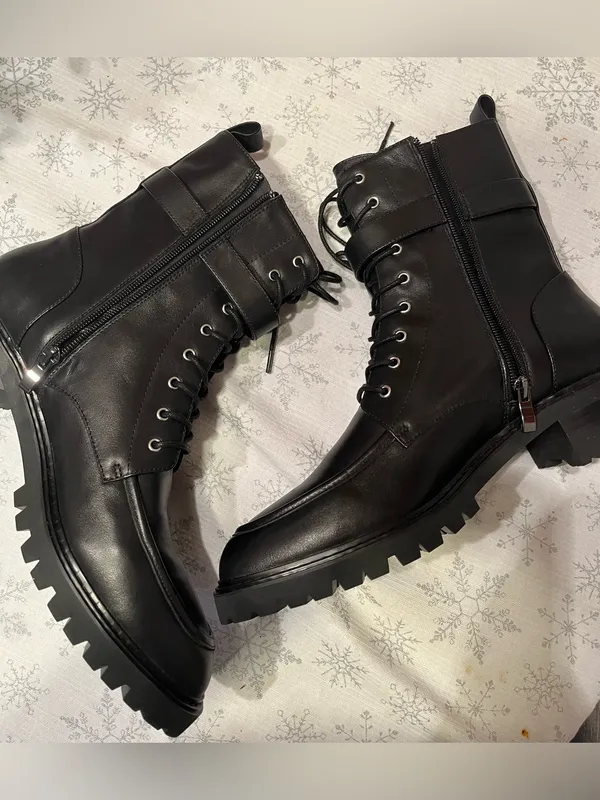 NEW French Connection Women’s Peri Boots – Black – Size 10 - Image 5
