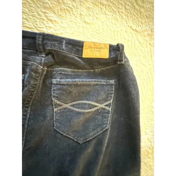 Abercrombie & Fitch Navy Corduroy Skinny Pants Women's Sz 2 Waist 26 - Image 4