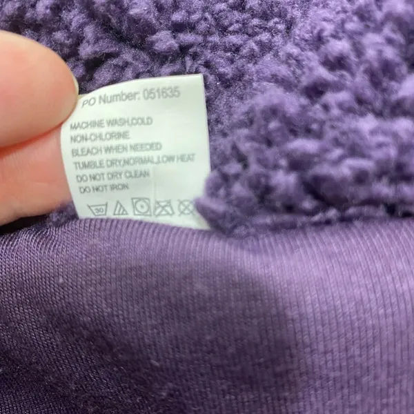 Artisans Vest XXL‎ Purple Plush Fleece Sleeveless High Neck Drawstring - Image 11