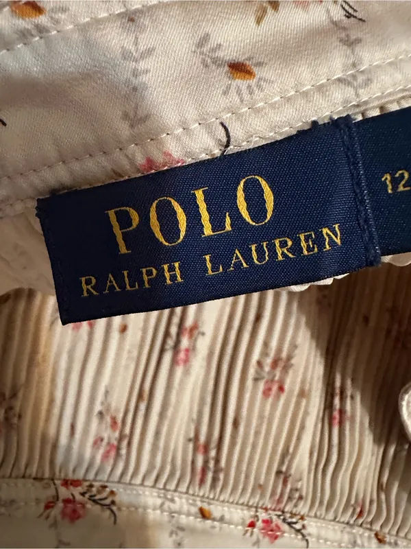 Polo Ralph Lauren Pleated Ruffle Floral Maxi Skirt Cottagecore Old Money Prairie - Image 4