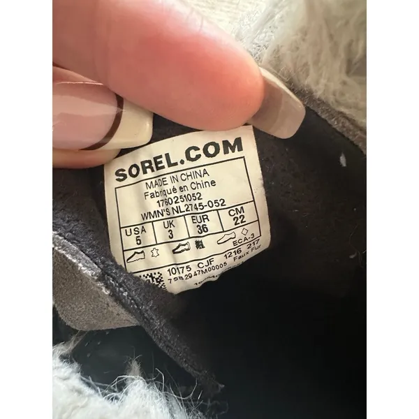 Sorel Cozy Joan Women's Gray Suede Faux Shearling Fur Lining Winter boots 5 - Image 6
