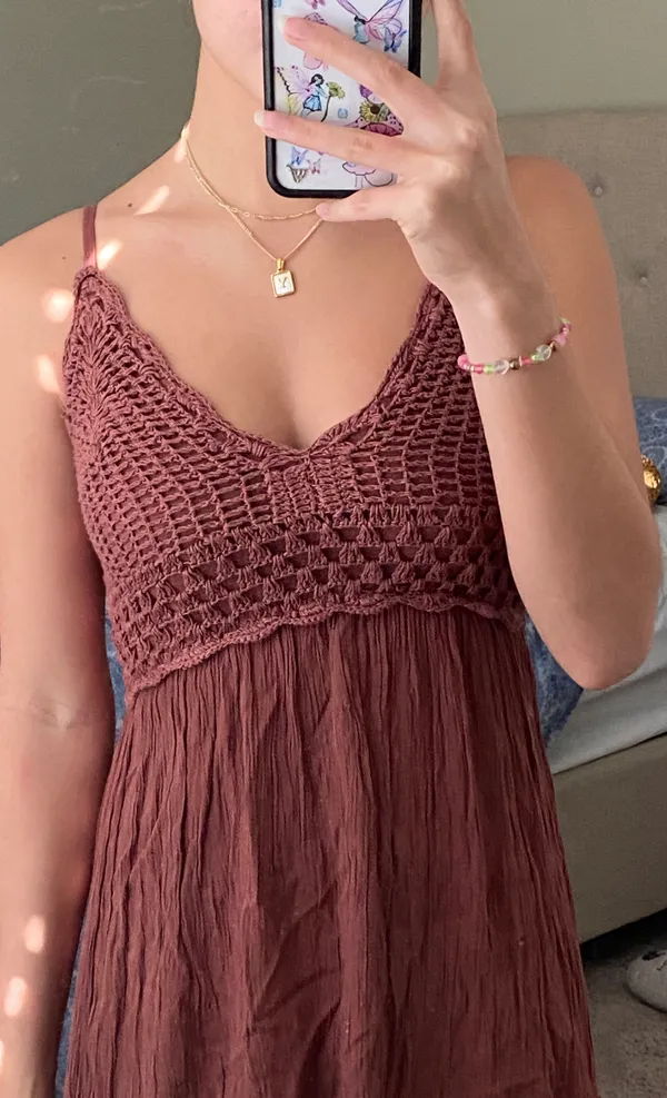 Blush Burgundy Dress - Image 5