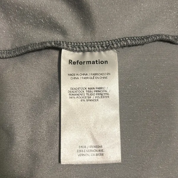 Reformation Alden Knit Dress Silver Velvet New Size Medium - Image 11